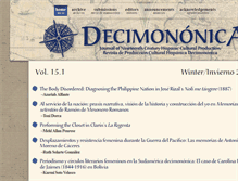 Tablet Screenshot of decimononica.org